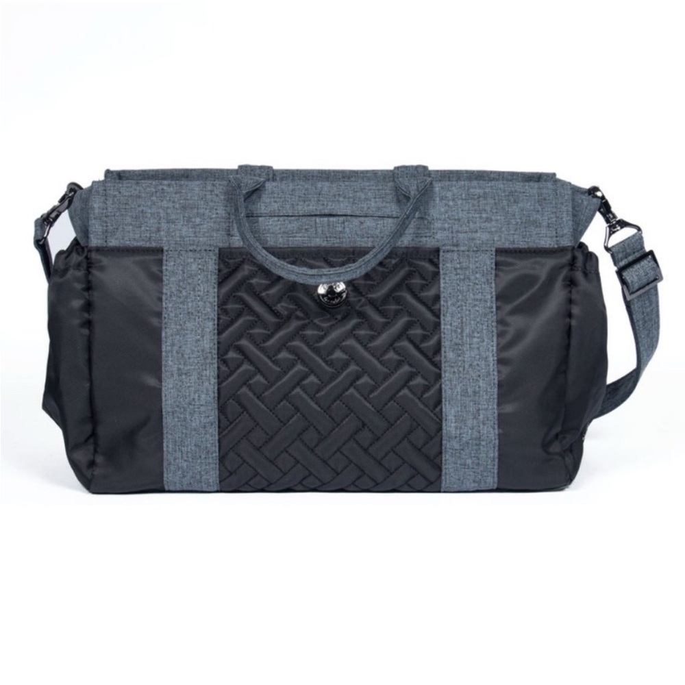 Lug Romper 2 Convertible Tote Crossbody Bag Black w/Grey Accents BNWOT